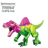 Charger l&#39;image dans la galerie, 5‘’ Mini Dinosaur Jurassic Theme DIY Action Figures Building Blocks Toy Playsets Spinosaurus / Green