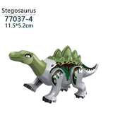 Charger l&#39;image dans la galerie, 5‘’ Mini Dinosaur Jurassic Theme DIY Action Figures Building Blocks Toy Playsets Stegosaurus / Gray