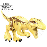 Charger l&#39;image dans la galerie, 5‘’ Mini Dinosaur Jurassic Theme DIY Action Figures Building Blocks Toy Playsets T-Rex / Yellow