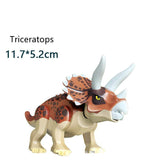 Charger l&#39;image dans la galerie, 5‘’ Mini Dinosaur Jurassic Theme DIY Action Figures Building Blocks Toy Playsets Triceratops / Brown