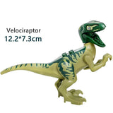 Charger l&#39;image dans la galerie, 5‘’ Mini Dinosaur Jurassic Theme DIY Action Figures Building Blocks Toy Playsets Velociraptor / Camouflage
