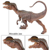Charger l&#39;image dans la galerie, 6‘’ Realistic Dilophosaurus Dinosaur Solid Figure Model Toy Decor with Movable Jaw
