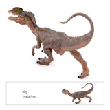 Charger l&#39;image dans la galerie, 6‘’ Realistic Dilophosaurus Dinosaur Solid Figure Model Toy Decor with Movable Jaw Brown
