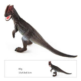 Charger l&#39;image dans la galerie, 6‘’ Realistic Dilophosaurus Dinosaur Solid Figure Model Toy Decor with Movable Jaw Gray