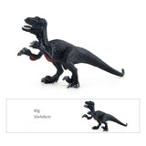 Charger l&#39;image dans la galerie, 7‘’ Realistic Velociraptor Dinosaur Solid Figure Model Toy Decor with Movable Jaw and Arm Black