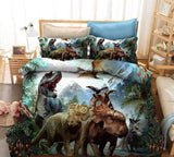 Charger l&#39;image dans la galerie, Bedding Set Dinosaur Coverlet and Pillowcase Set Bedroom Decoration 01 / AU Single 55.1”*82.6”