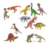 Charger l&#39;image dans la galerie, Different Types of Dinosaurs with Sound T Rex Triceratops Stegosaurus Model Toy for Kids 12 pcs