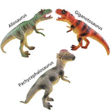 Charger l&#39;image dans la galerie, Different Types of Dinosaurs with Sound T Rex Triceratops Stegosaurus Model Toy for Kids 3 pcs-A