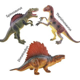 Charger l&#39;image dans la galerie, Different Types of Dinosaurs with Sound T Rex Triceratops Stegosaurus Model Toy for Kids 3 pcs-D