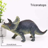 Charger l&#39;image dans la galerie, Different Types of Dinosaurs with Sound T Rex Triceratops Stegosaurus Model Toy for Kids Triceratops
