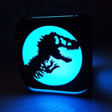 Charger l&#39;image dans la galerie, Dinosaur Night Light 3D Alarm Clock LED Electronic Clock Bedside Clock Bedroom Decoration