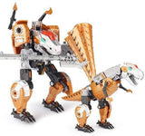 Charger l&#39;image dans la galerie, Large Dinosaur Robot Transforming Toys Transform Dinosaurs Action Figures 5 in 1 Playset T-Rex