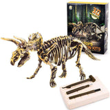 Charger l&#39;image dans la galerie, Large Dinosaur Skeleton Excavation Dig Up DIY Take Apart Dino Realistic Fossil Model Kit Toys Triceratops