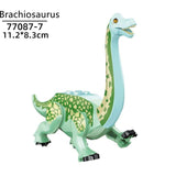 Charger l&#39;image dans la galerie, 5‘’ Mini Dinosaur Jurassic Theme DIY Action Figures Building Blocks Toy Playsets Brachiosaurus / Blue