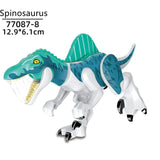 Charger l&#39;image dans la galerie, 5‘’ Mini Dinosaur Jurassic Theme DIY Action Figures Building Blocks Toy Playsets Spinosaurus / Cyan