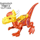 Charger l&#39;image dans la galerie, 5‘’ Mini Dinosaur Jurassic Theme DIY Action Figures Building Blocks Toy Playsets Stygimoloch / Red
