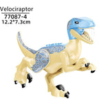 Charger l&#39;image dans la galerie, 5‘’ Mini Dinosaur Jurassic Theme DIY Action Figures Building Blocks Toy Playsets Velociraptor / Beige