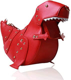 Charger l&#39;image dans la galerie, Triceratops Bag Dinosaur Shape Shoulder Bag PU Leather Rivet Purses Handbag