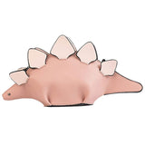 Charger l&#39;image dans la galerie, Triceratops Bag Dinosaur Shape Shoulder Bag PU Leather Rivet Purses Handbag Pink-Stegosaurus