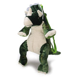 Charger l&#39;image dans la galerie, Vivid Dinosaur Shape Small Backpack Hiking Bag for Children Triceratops / Green