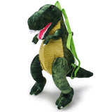 Charger l&#39;image dans la galerie, Vivid Dinosaur Shape Small Backpack Hiking Bag for Children Tyrannosaurus / Green