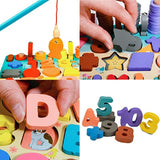 Charger l&#39;image dans la galerie, Wooden Number Alphabet Blocks Stacking Counting Learning Toys for Preschool Toddlers 1 Set