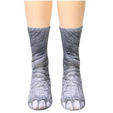 Charger l&#39;image dans la galerie, 3D Printing Funny Animal Foot Hoof Paws Elastic Long Socks Elephant / Children