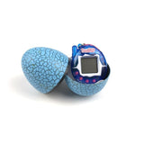 Charger l&#39;image dans la galerie, Multi Color Cracked Dinosaur Egg with Key Chain Digital Electronic Pet Game Toy Transparent Blue