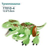 Charger l&#39;image dans la galerie, 5&quot; Luminous Dinosaur Jurassic Theme Building Blocks DIY Action Figures Play Set Tyrannosaurus