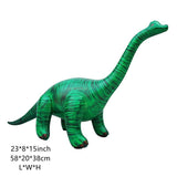 Charger l&#39;image dans la galerie, 7 PCS Inflatable Jungle Dinosaur Realistic Figures Great for Pool Party Decoration Brachiosaurus