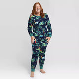 Charger l&#39;image dans la galerie, Matching Family Dinosaur Pajamas Set Mom Dad Kids Baby Holiday Pjs Sleepwear Women / WOMEN S