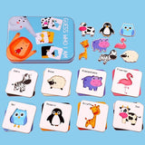 Charger l&#39;image dans la galerie, Guess Who I Am Dinosaur Matching Cards Kids Early Learning Cognitive Toys Animal