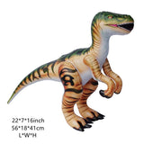 Charger l&#39;image dans la galerie, 7 PCS Inflatable Jungle Dinosaur Realistic Figures Great for Pool Party Decoration Velociraptor