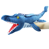 Charger l&#39;image dans la galerie, Name Personalized Adorable Plush Dinosaur Hand Puppet Interactive Cosplay Role Play Game Toy
