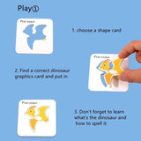 Charger l&#39;image dans la galerie, Guess Who I Am Dinosaur Matching Cards Kids Early Learning Cognitive Toys
