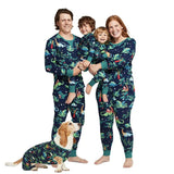 Charger l&#39;image dans la galerie, Matching Family Dinosaur Pajamas Set Mom Dad Kids Baby Holiday Pjs Sleepwear Dog / Dog :S