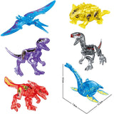 Charger l&#39;image dans la galerie, 5‘’ Mini Dinosaur Jurassic Theme DIY Action Figures Building Blocks Toy Playsets 8 Pack (Save $14) / Transparent Pack B (6 Pcs)
